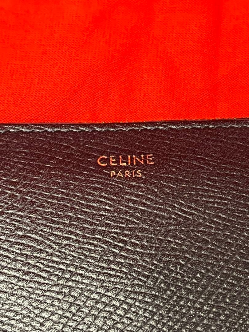 【高島屋購入品】CELINE セリーヌ ラウンドファスナー オールブラック
