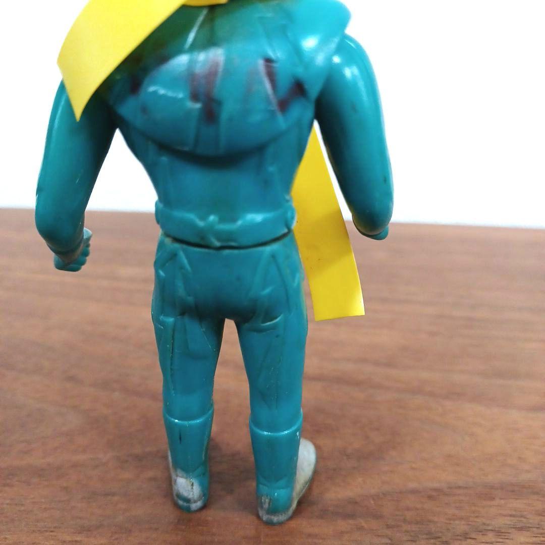 当時もの　ポピー製「イナズマン」オリジナルマフラー付き希少ソフビフィギュア