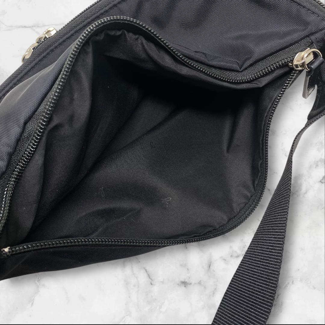 agnes b. ウエストポーチ バッグ ナイロン ブラック アニエスベー 黒