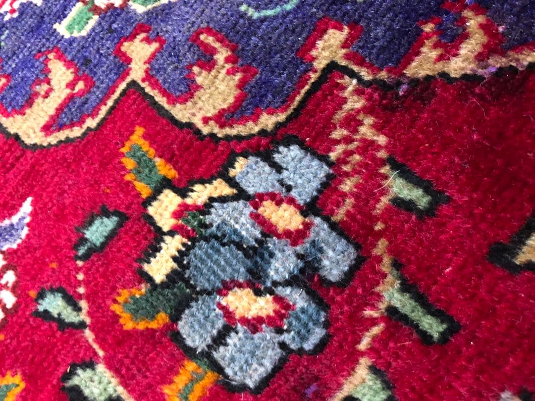 ペルシャ絨毯 ヴィンテージラグ 145×95cm 手織り オールドpersia