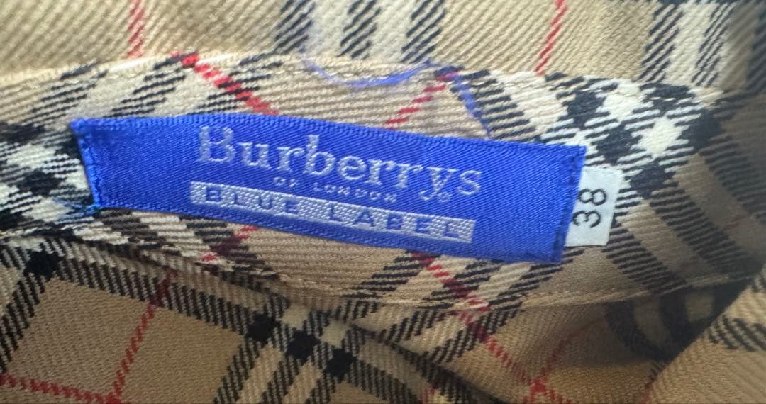 バーバリーブルーレーベルの初期のお宝ハウスチェックワンピース