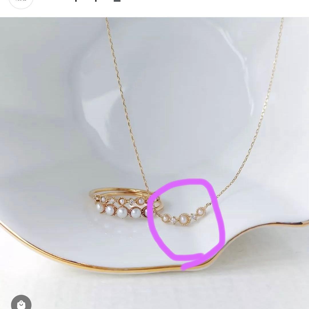 NOIR DE POUPEE ノワールドプーペ　k10 パールネックレス