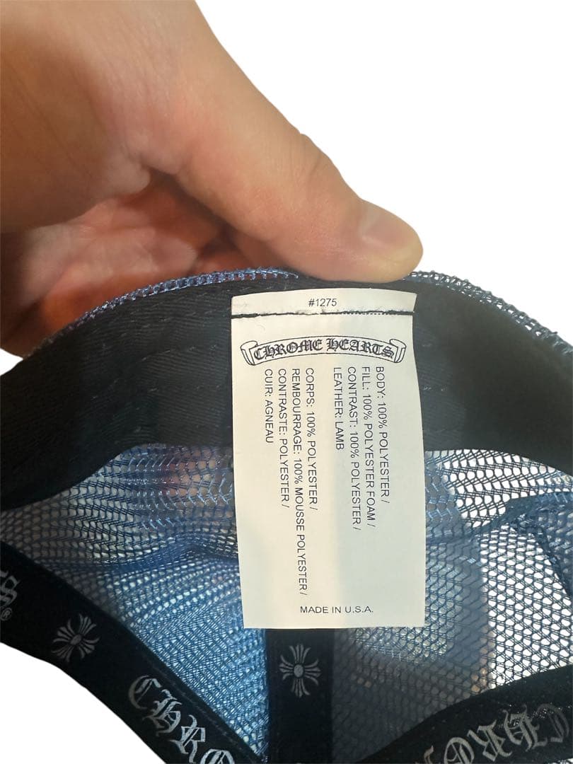 Chrome Hearts クロスパッチキャップ ブルー×ホワイト 新品