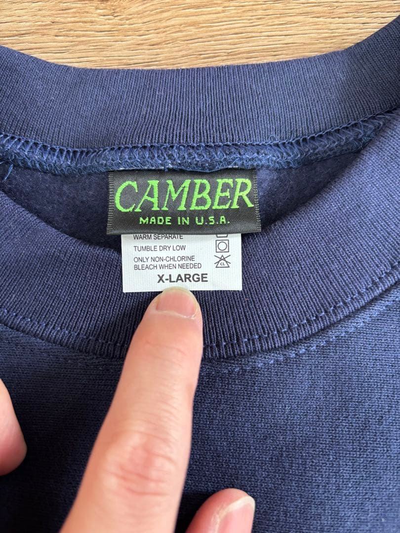 CAMBER クロスニットスウェットシャツ　12oz ネイビー　新品未使用