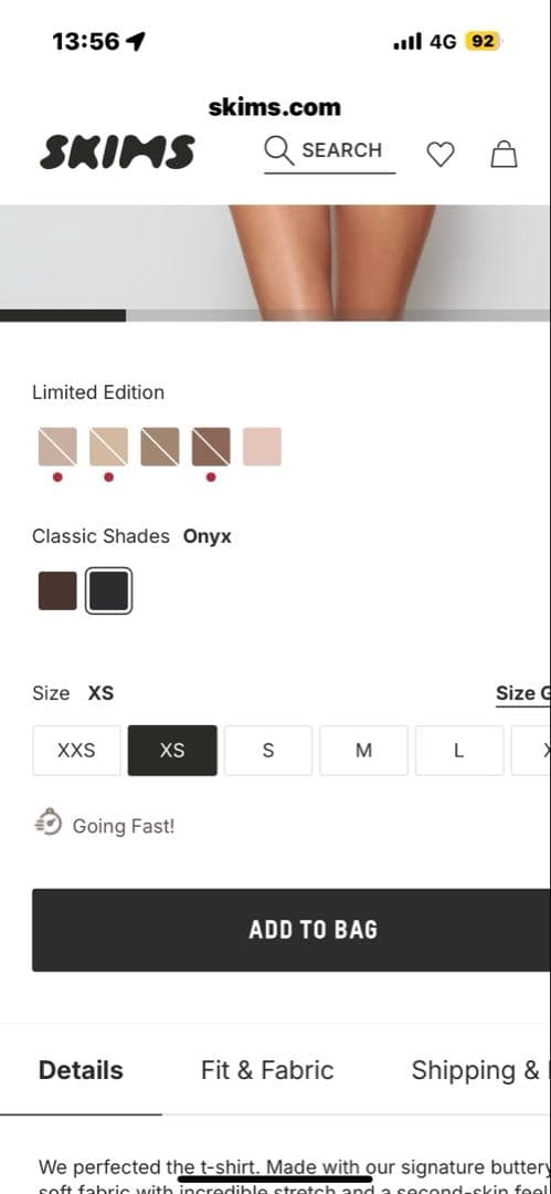 SKIMS スキムスFIT EVERYBODY Tシャツ