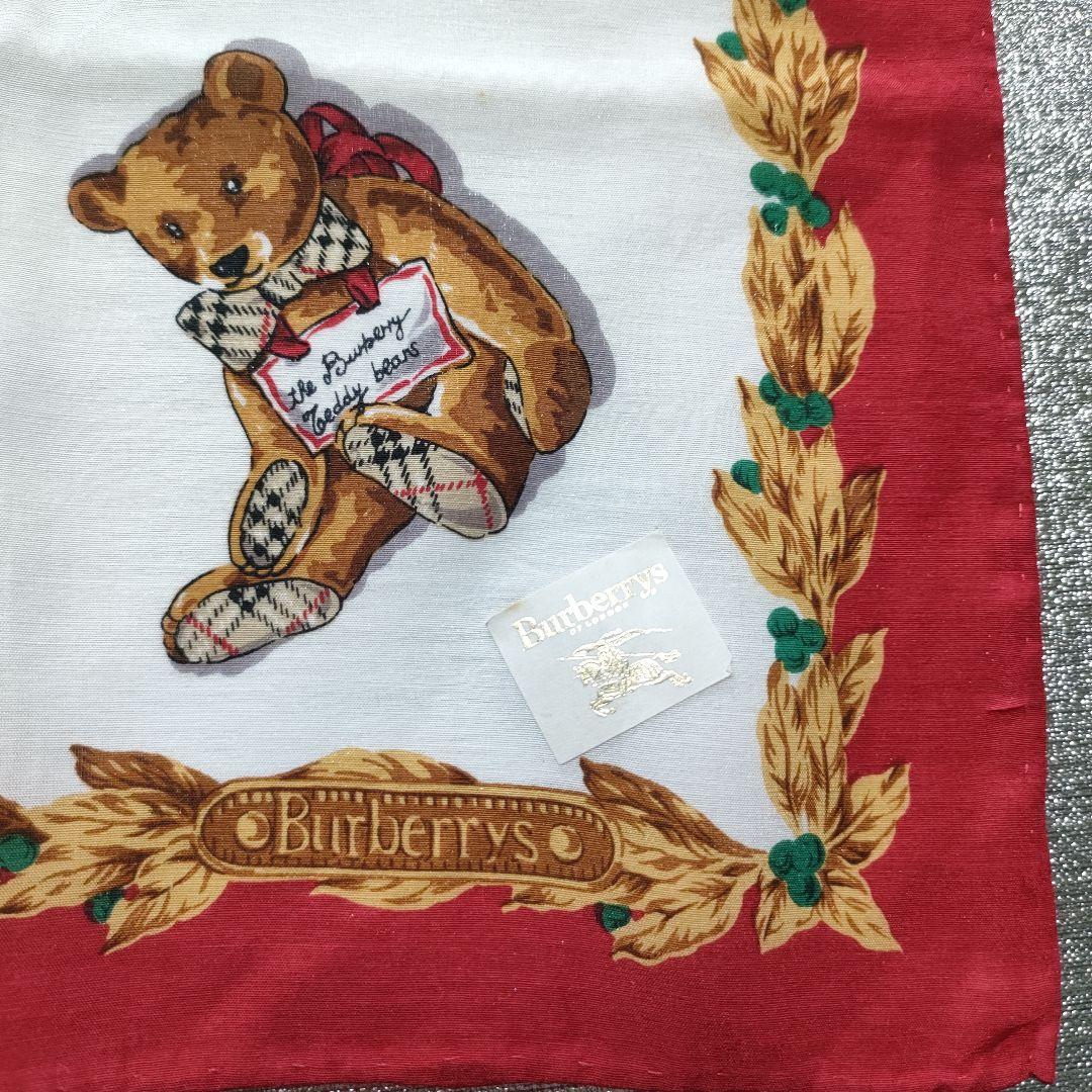 ★希少レア柄 未使用 Burberry　バーバーリー大判ハンカチ　ミニスカーフ