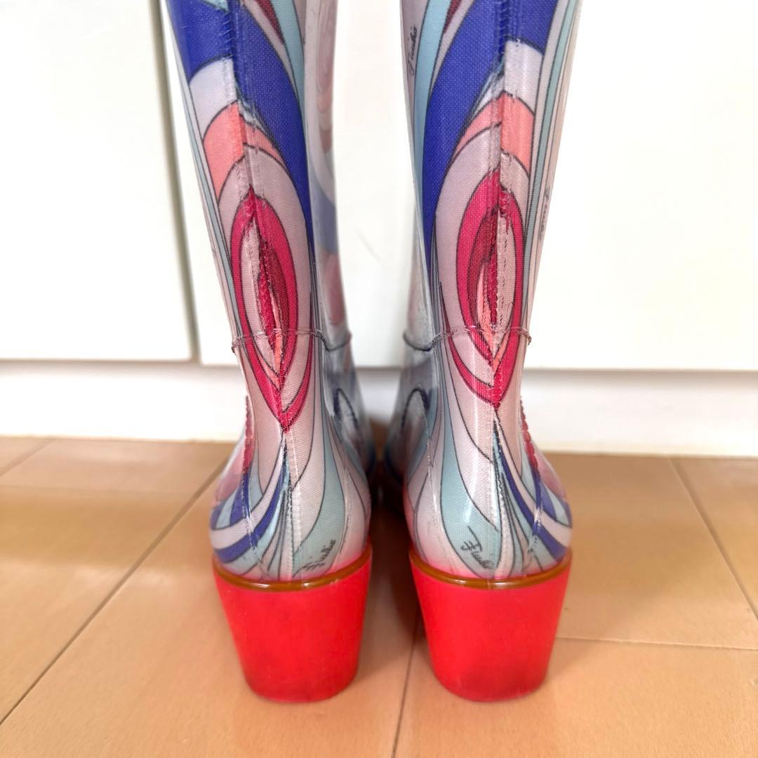 エミリオプッチ　カラフルグラフィックラバーブーツ