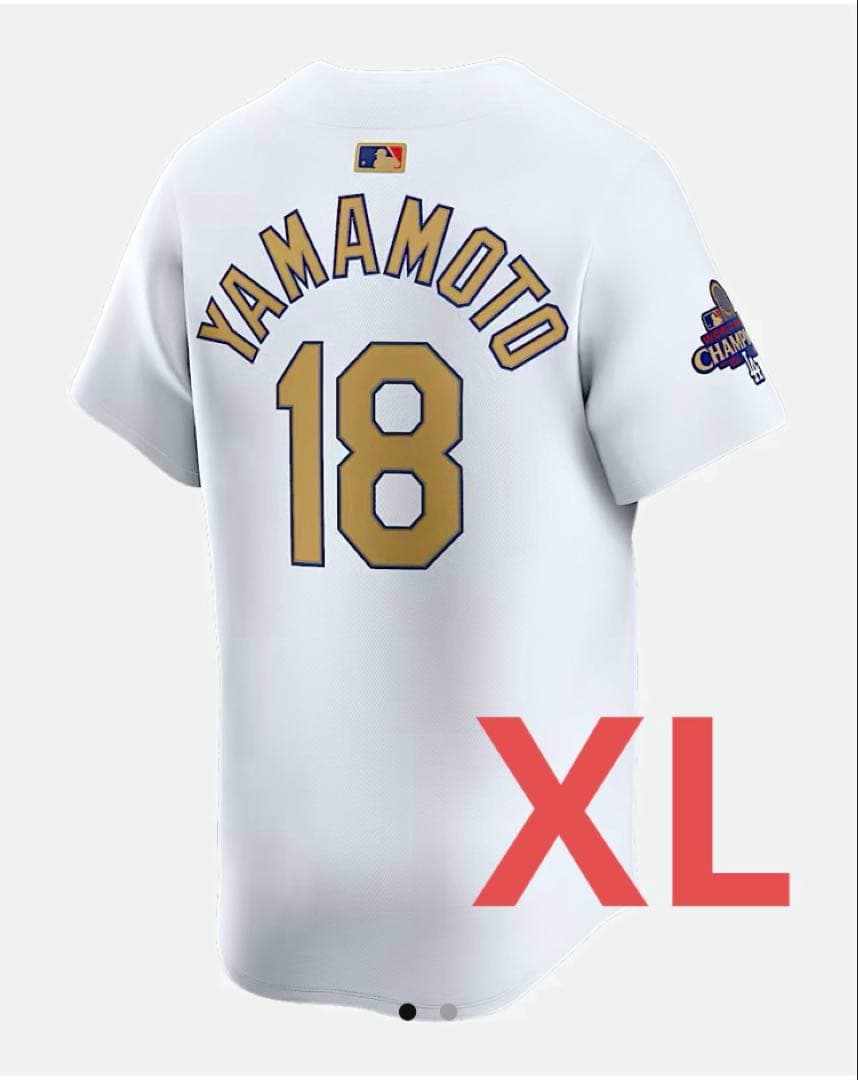 NIKEドジャース 山本由伸　ワールドシリーズ優勝記念 ゴールドユニフォーム