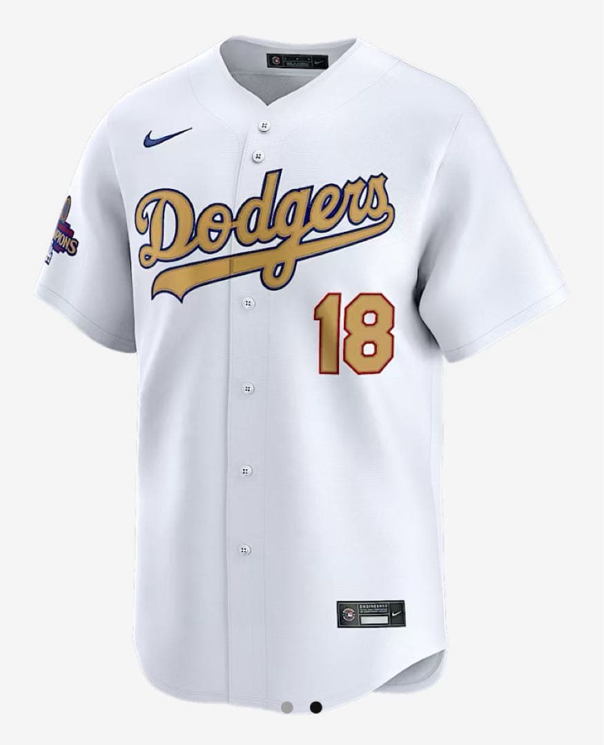 NIKEドジャース 山本由伸　ワールドシリーズ優勝記念 ゴールドユニフォーム