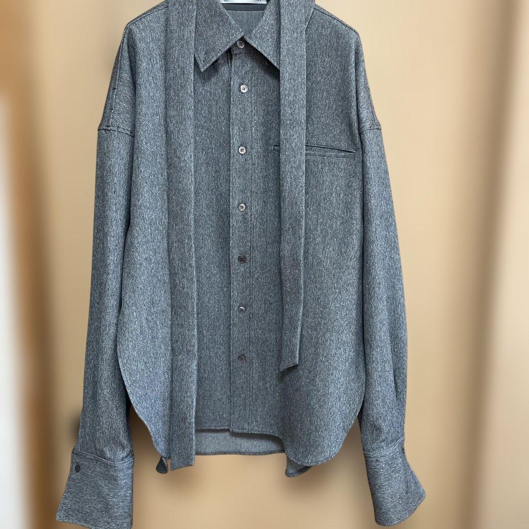 値下げPRANK PROJECT ネクタイ付きシャツ グレー