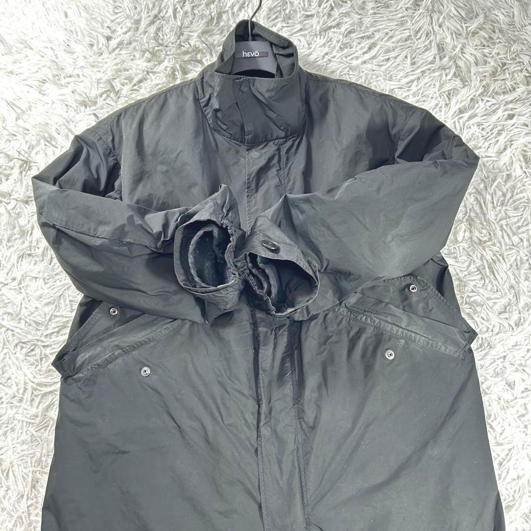 ATON VENTILE NYLON SHORT MODS COAT 02 黒