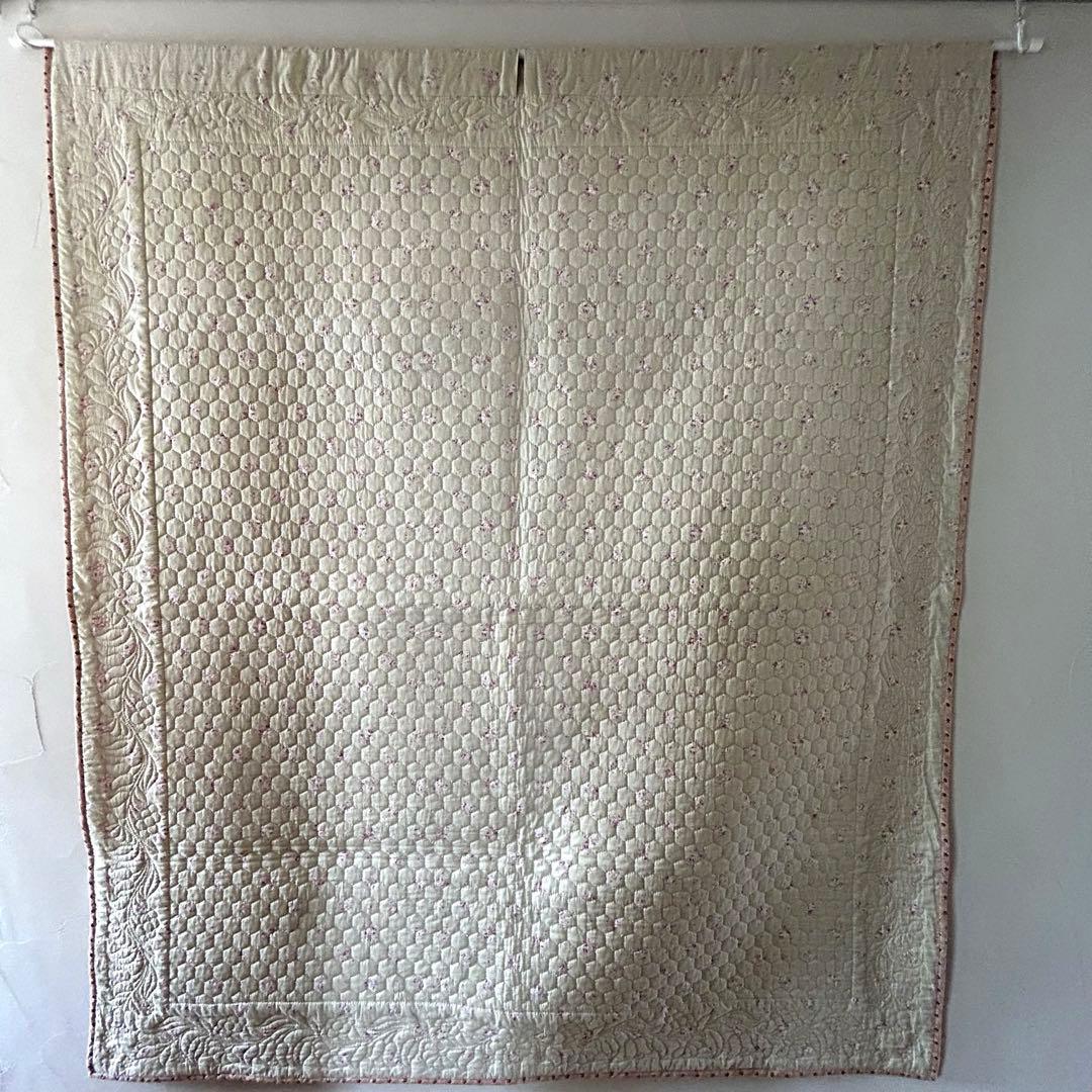 ハンドメイド ヘキサゴン ベッドカバー タペストリー