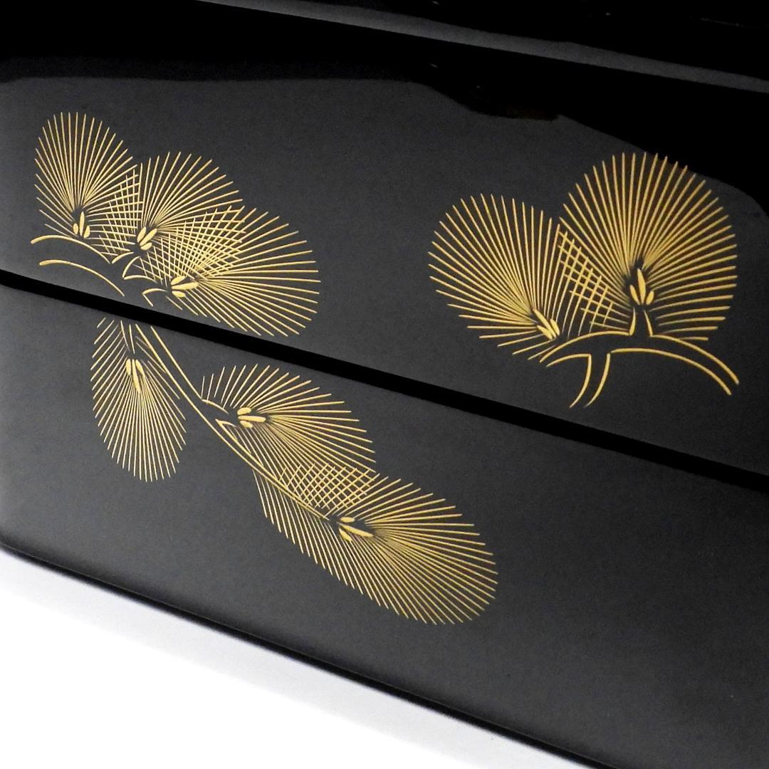 【専用】輪島塗 金蒔絵 天然木 漆器 二段重箱 茶道具 共箱