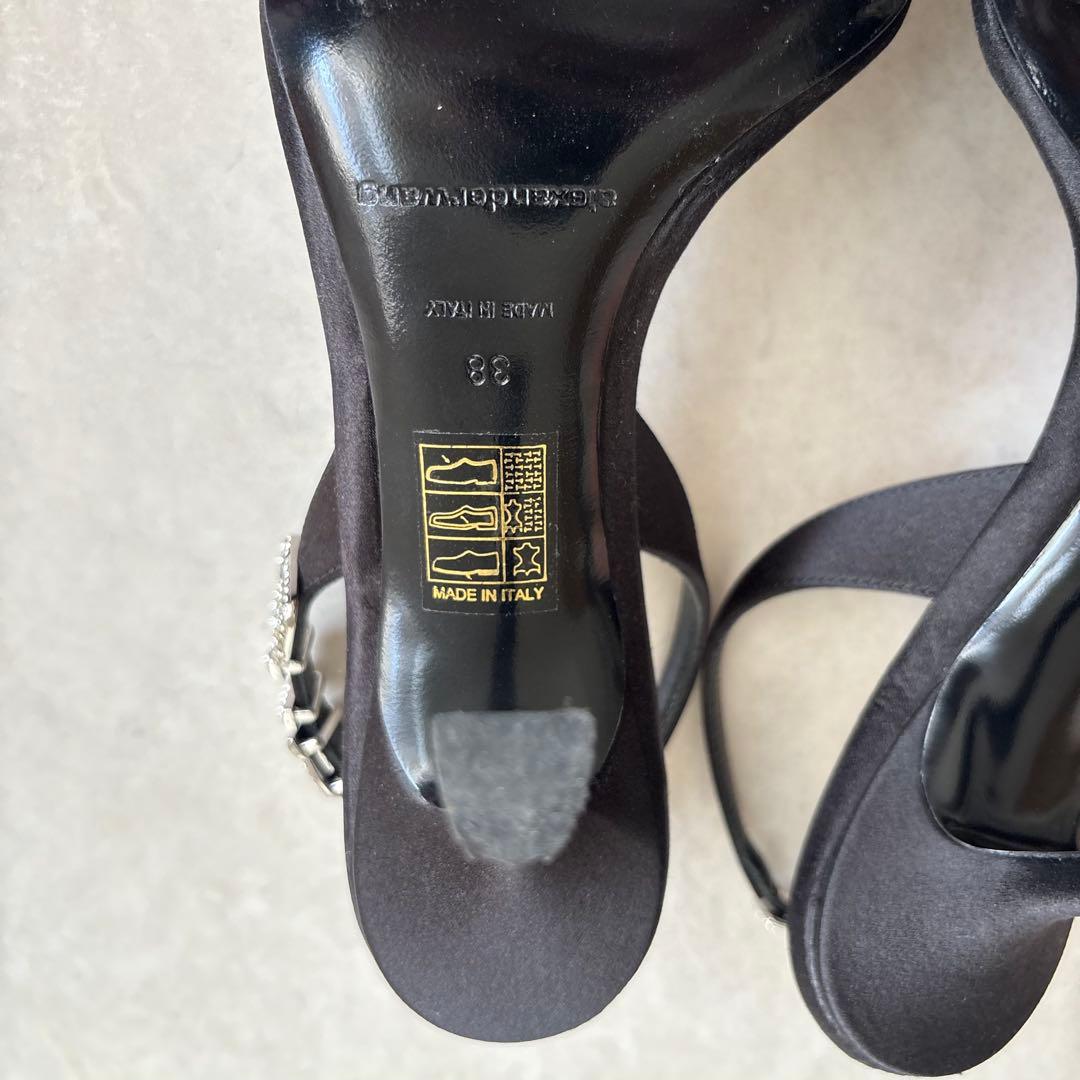 ミ*ン様 【美品】Alexander Wang ブラック サンダル 38