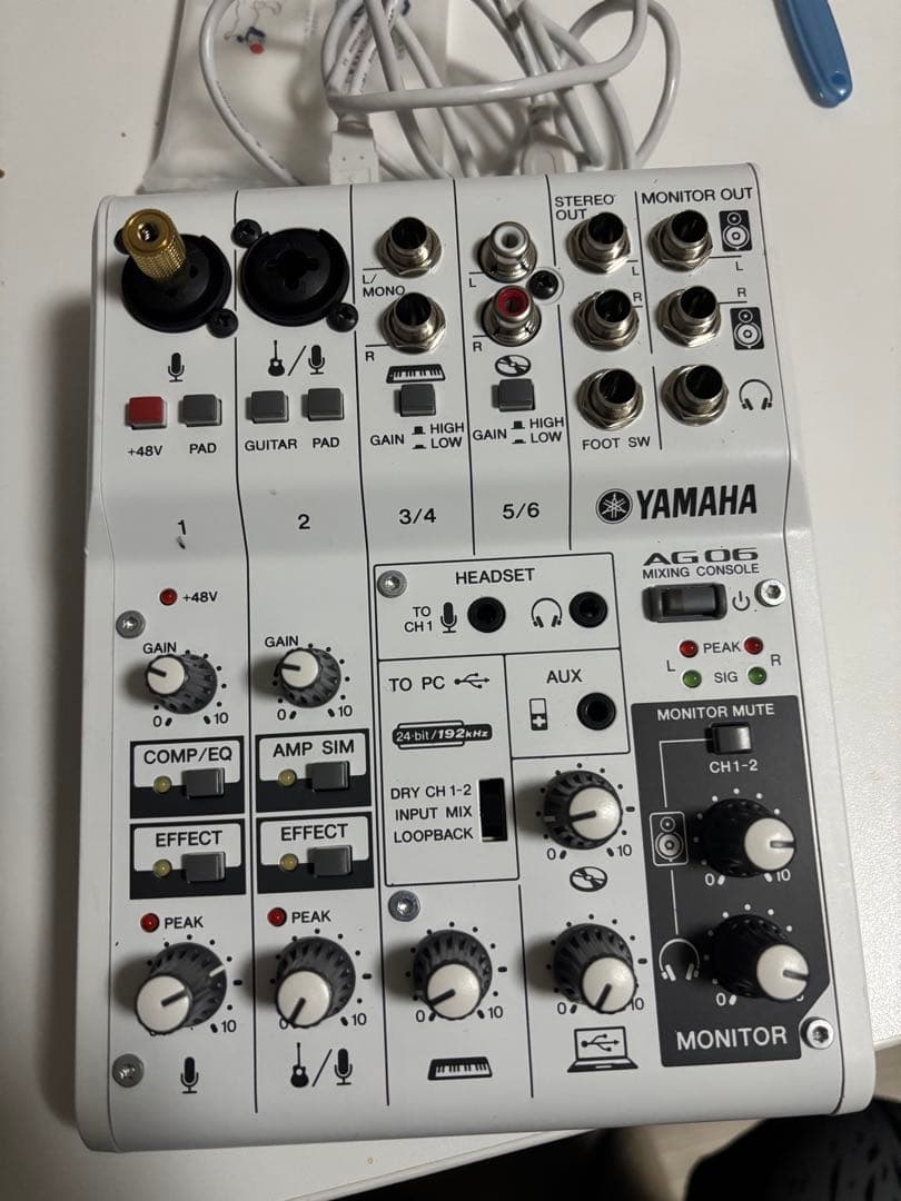 完動品/美品 YAMAHA AG06オーディオインターフェース
