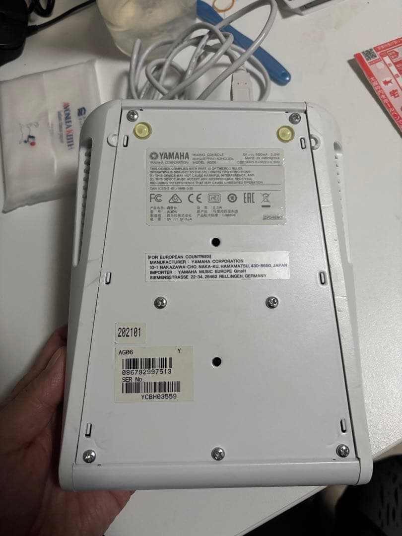 完動品/美品 YAMAHA AG06オーディオインターフェース