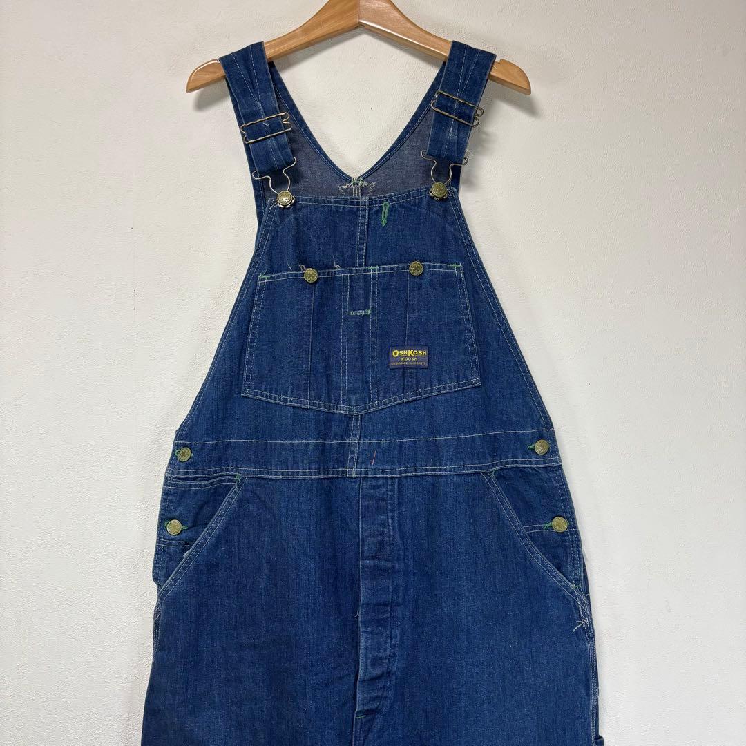 70s オシュコシュ オーバーオール デニム パンツ ペインター ワーク 作業着