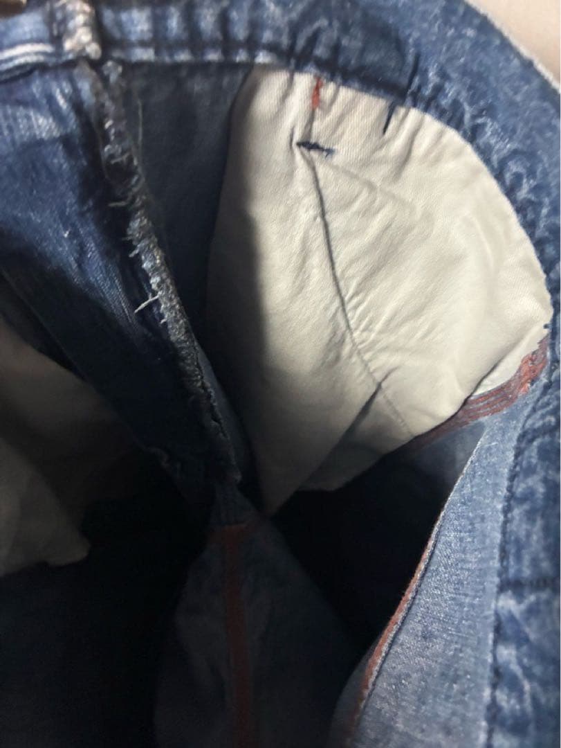 スタンダードカリフォルニア ペインターパンツ デニム ダメージリペア加工 W32