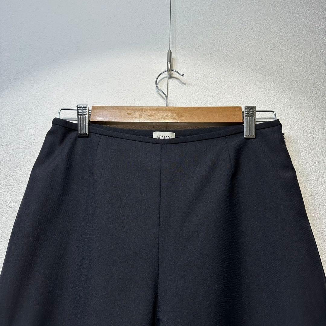 希少 美品 ARMANI ウール スカート パンツ 3ピース セットアップ 44