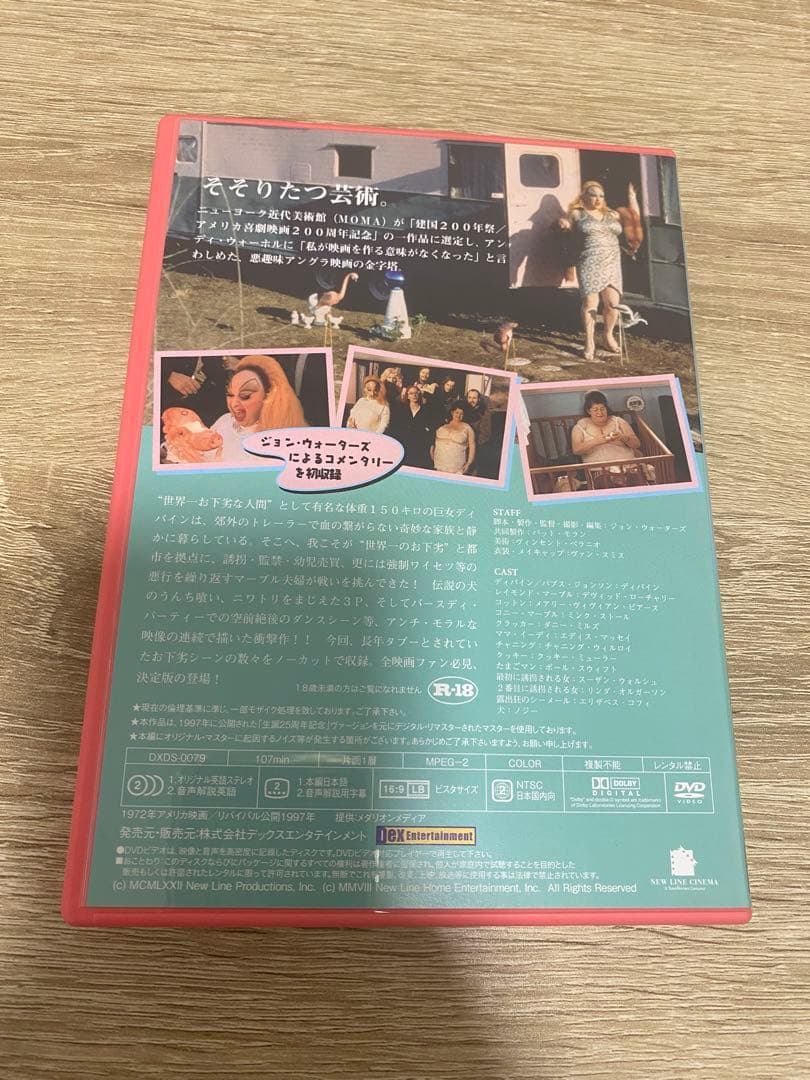 ジョン ウォーターズ ピンクフラミンゴ ノーカット特別版 DVD-BOX 美品