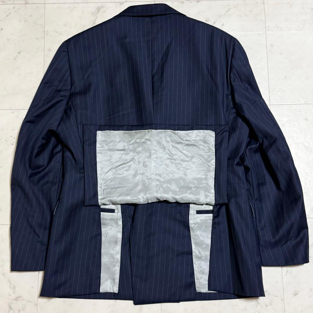 高級 ユニバーサルランゲージ × ロロピアーナ スーツ スーパー150’s 紺