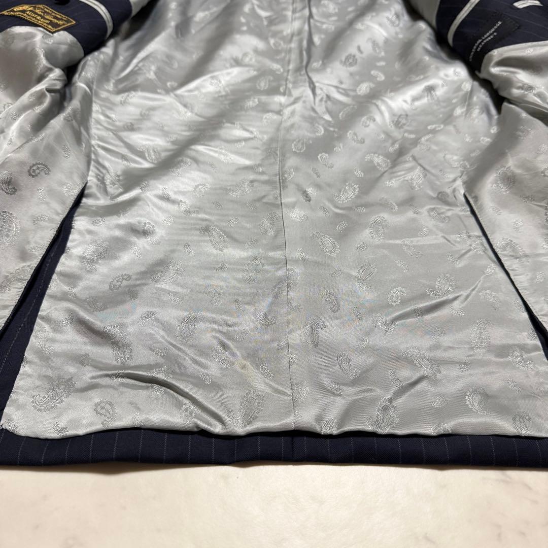 高級 ユニバーサルランゲージ × ロロピアーナ スーツ スーパー150’s 紺