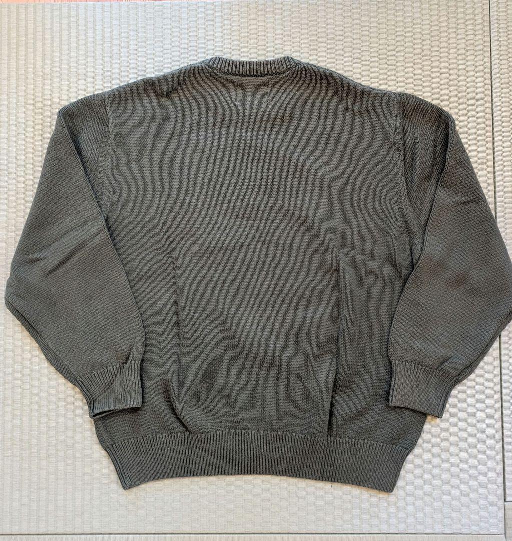 Stussy ニットセーター カーキーニット L グリーン