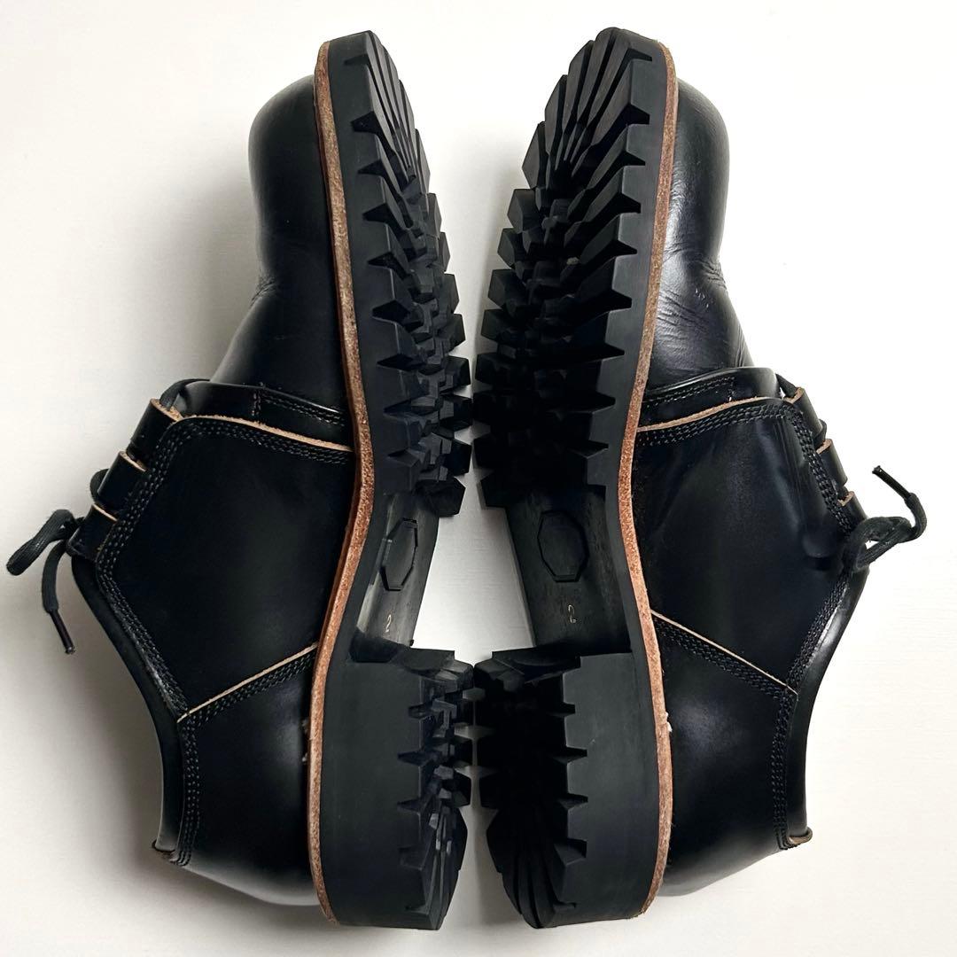 【希少】Y's(ワイズ)ヨウジヤマモト/レースアップレザーシューズ/3ホール/黒