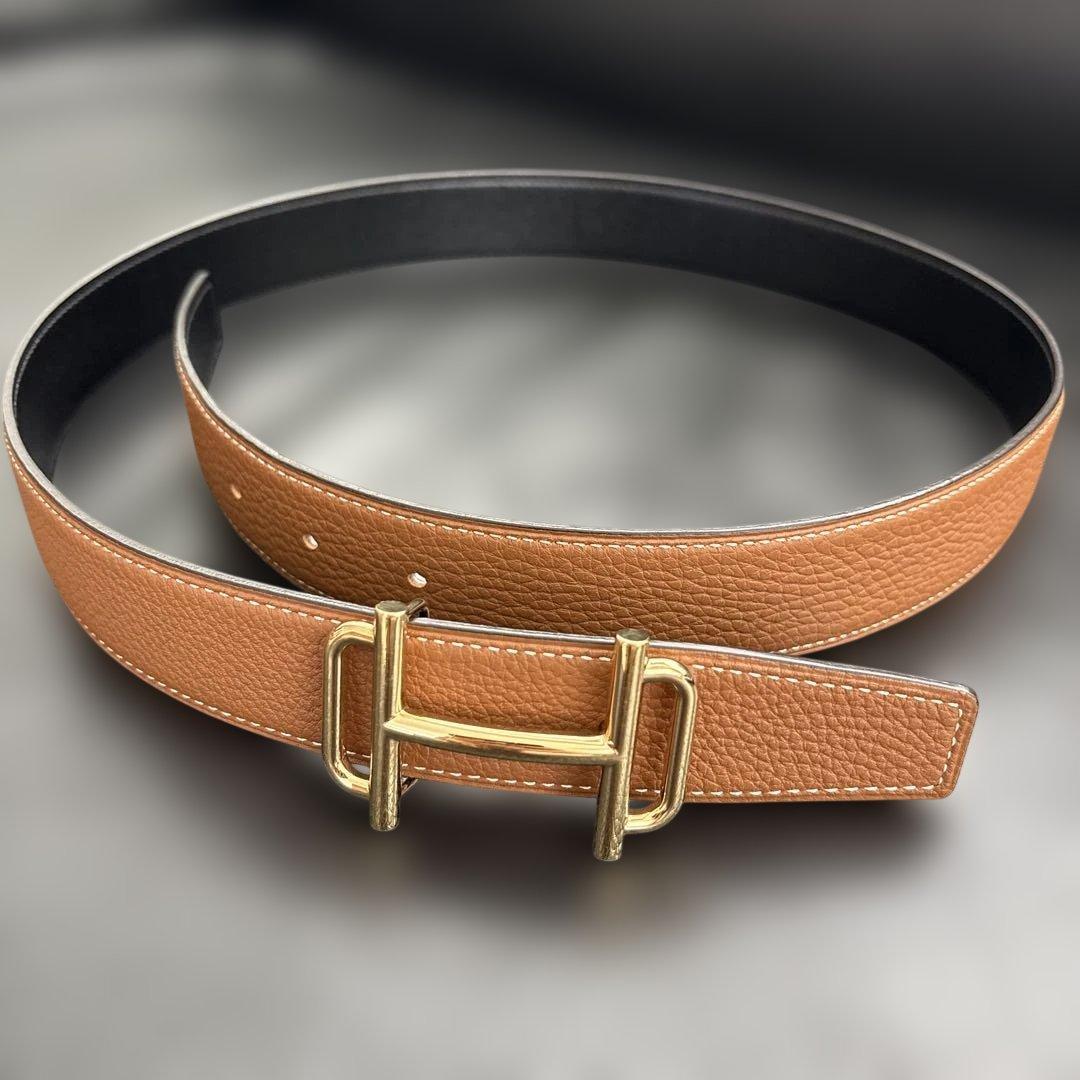 HERMES エルメス　ロワイヤル　ベルト　リバーシブル　80