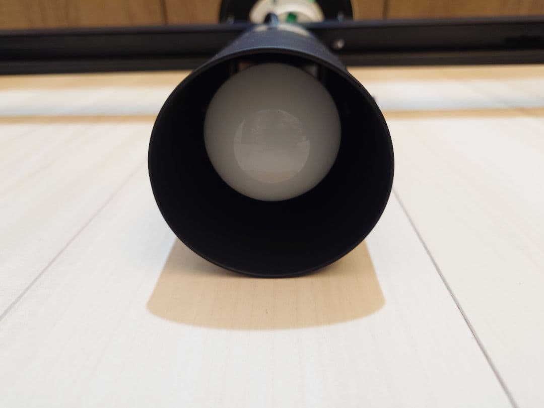 無印良品　システムライト本体＋LEDスポットライト大(3個セット)／黒