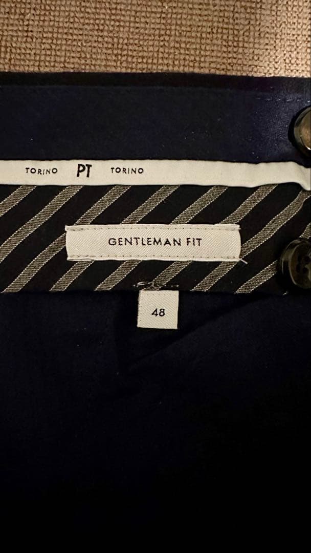 PT Torino スラックス　ネイビー　48