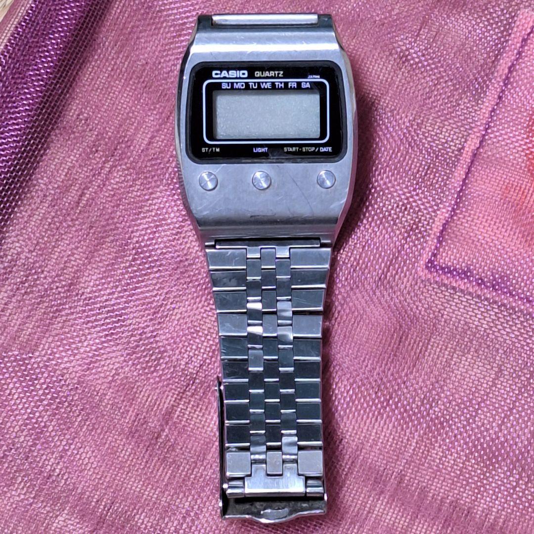 CASIO 50QS-17 デジタル腕時計 クォーツ式 シルバー