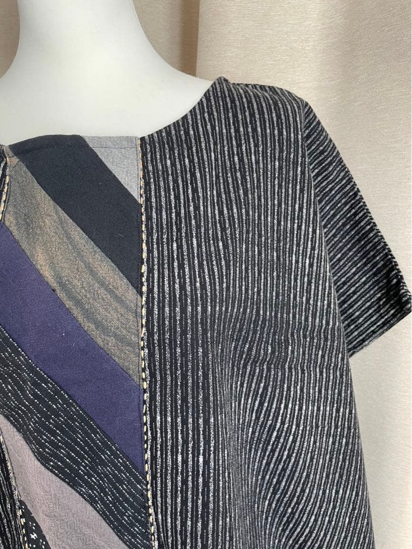 新品未使用　刺し子ワンピース