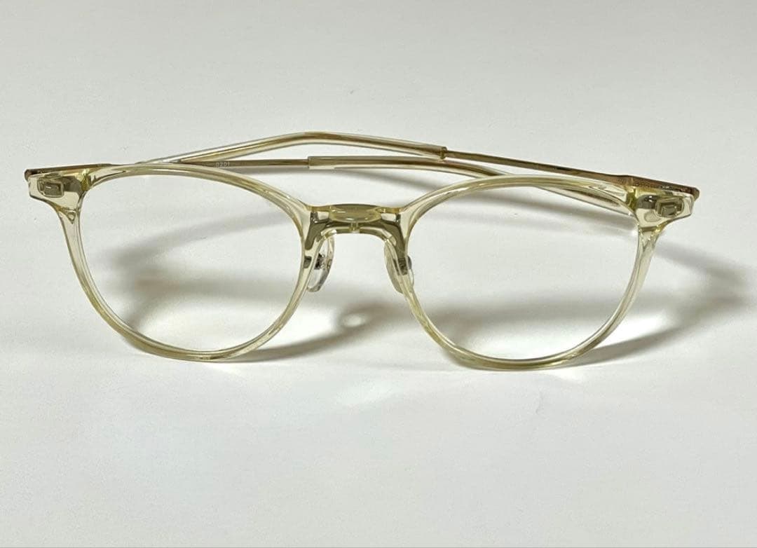 フォーナインズ 999.9 メガネ NPM-67ゴールド チタン　ケース付