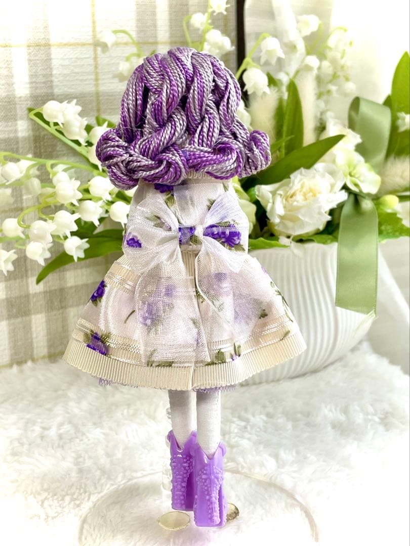 ラベンダーカラー❤️親子コーデ❤️ハンドメイド♡ドールチャーム