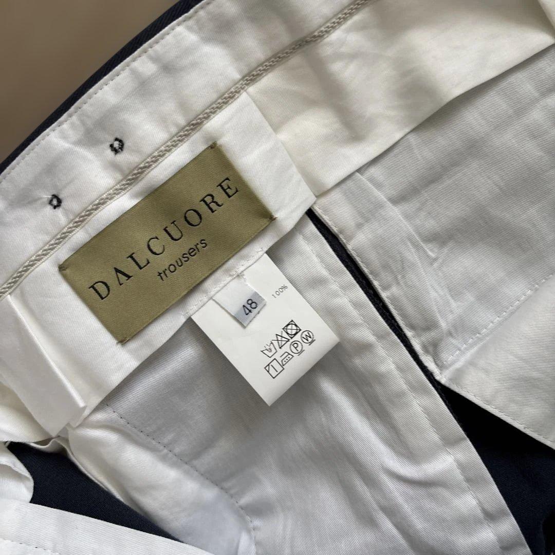 タグ付き未使用！DALCUORE TROUSERS 伊勢丹購入 ベルトレスパンツ
