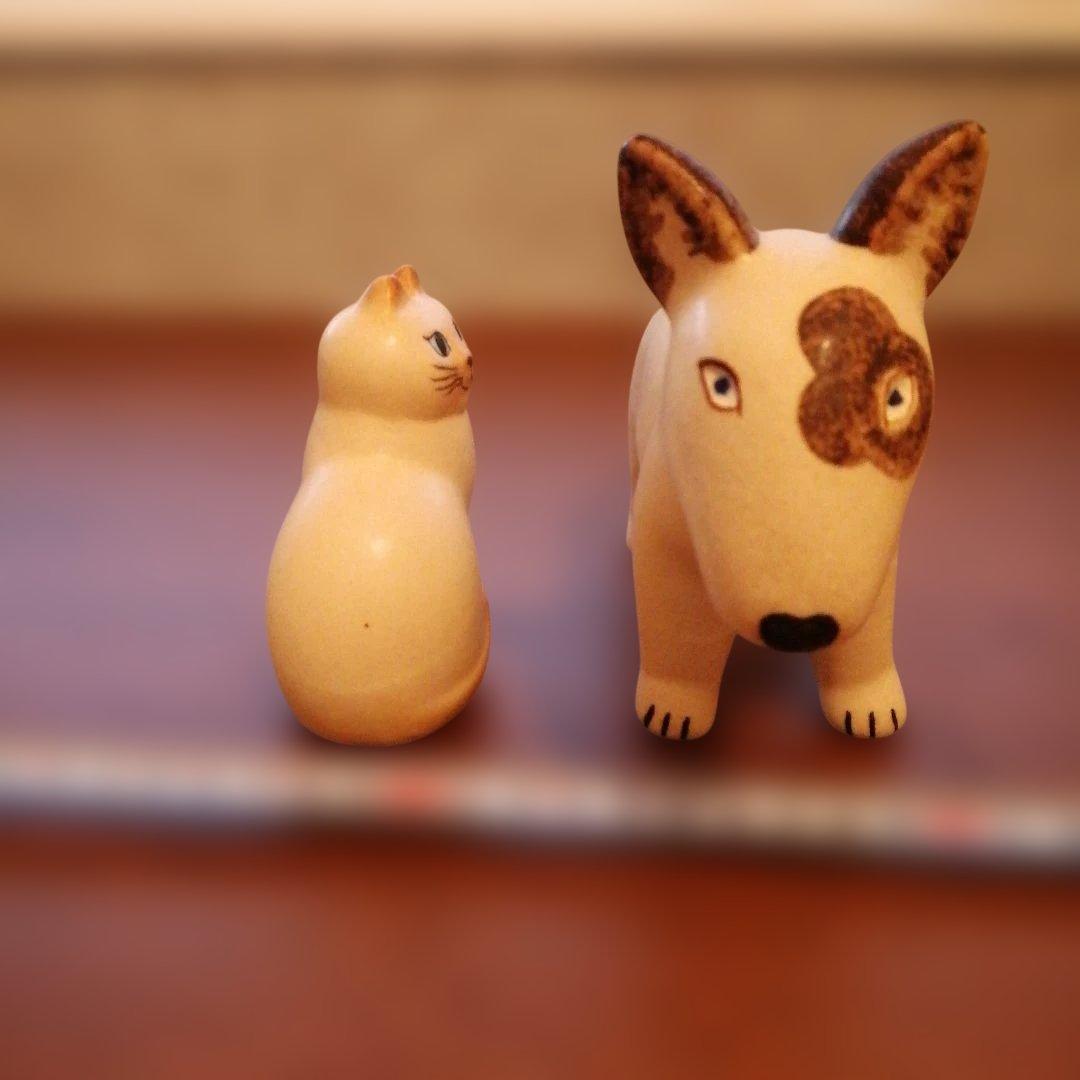 美品　リサ・ラーソン　陶器　置物