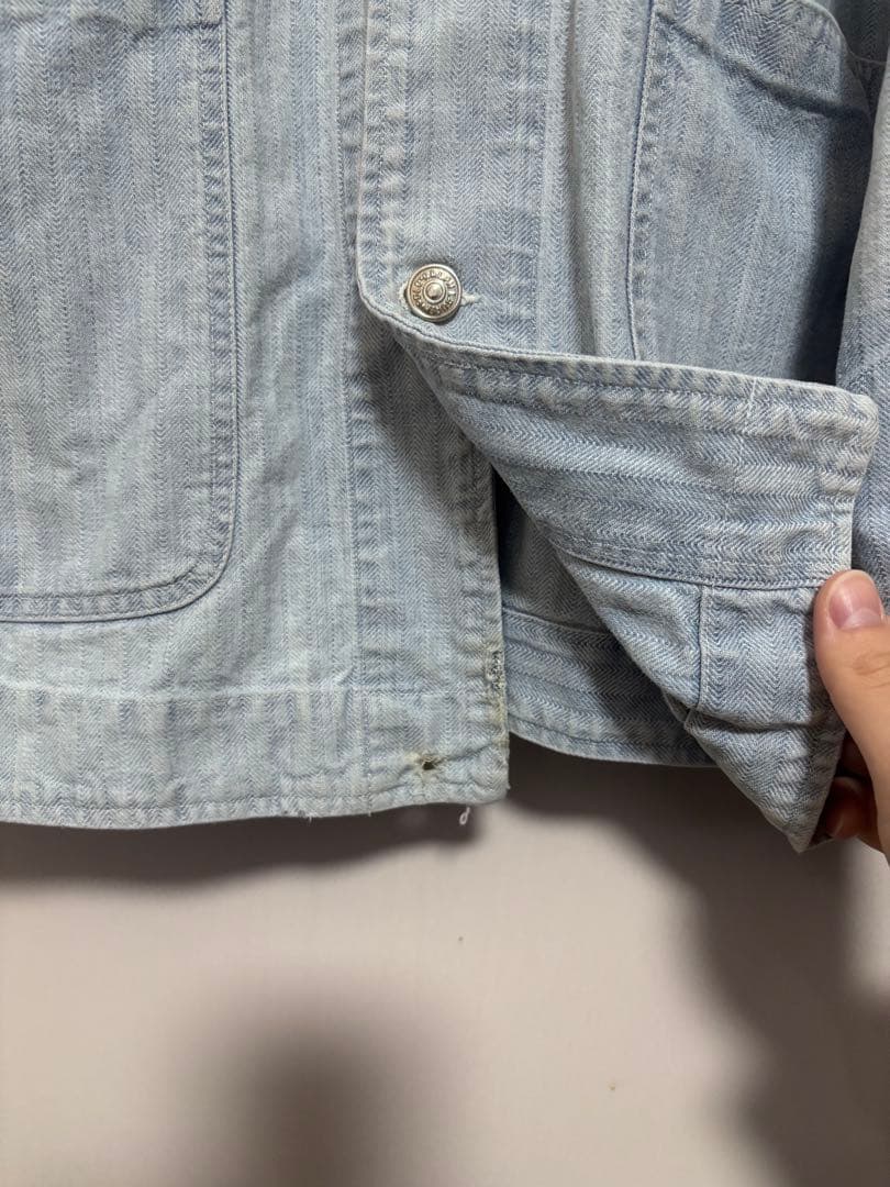 希少 80s ラルフローレン　カバーオール　ヘリンボーン　USA製　白タグ