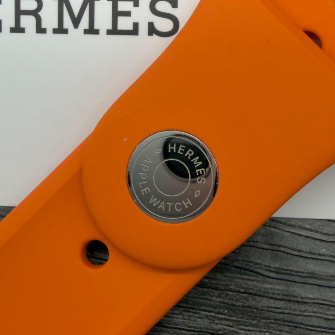 157 ほぼ未使用　Apple Watch エルメス　オレンジラバー　スポーツ