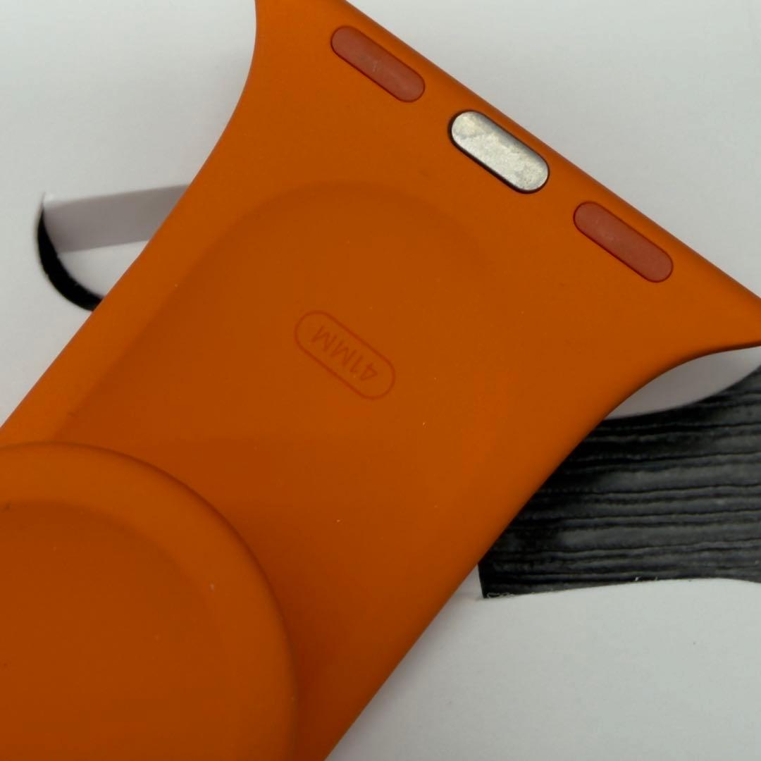 157 ほぼ未使用　Apple Watch エルメス　オレンジラバー　スポーツ