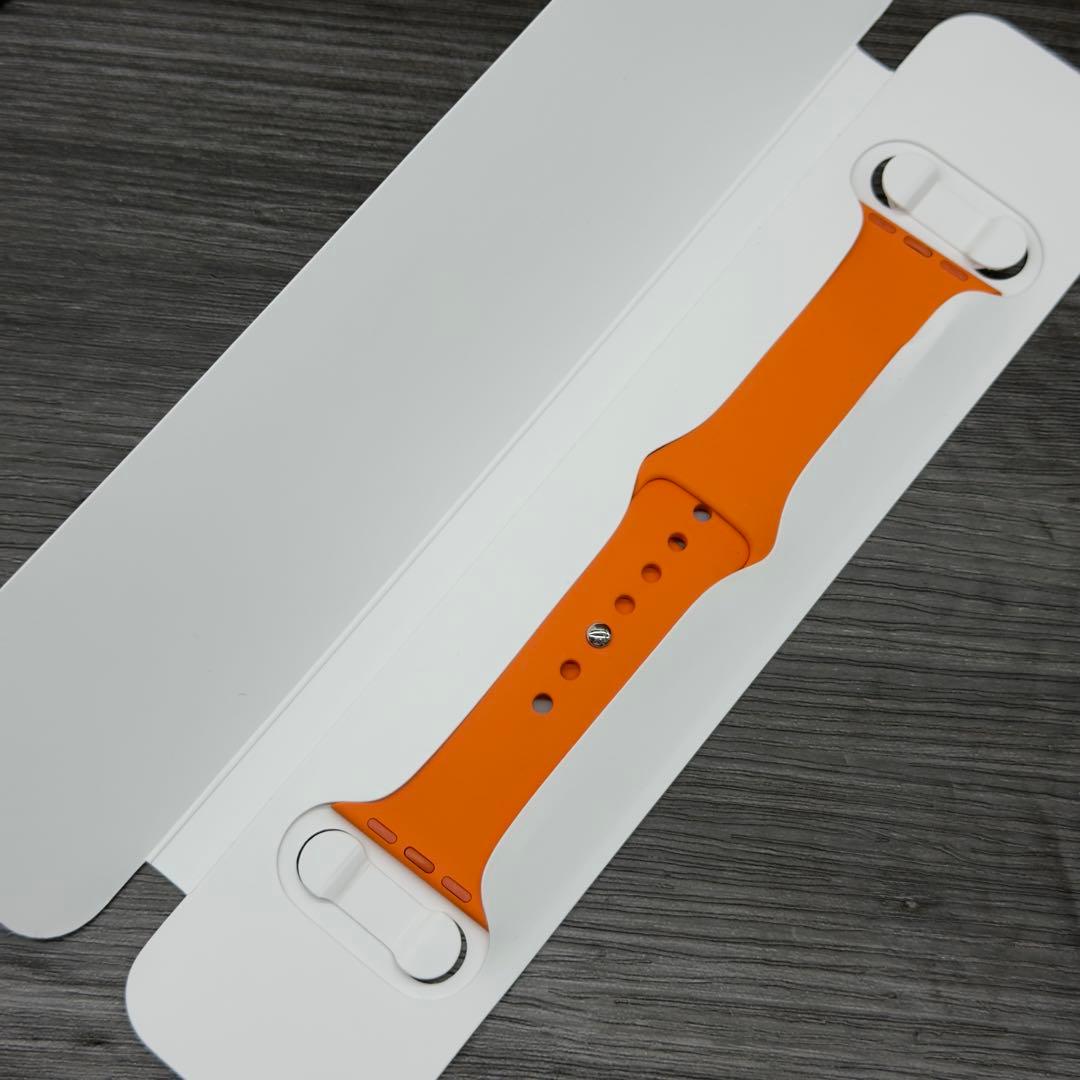 157 ほぼ未使用　Apple Watch エルメス　オレンジラバー　スポーツ