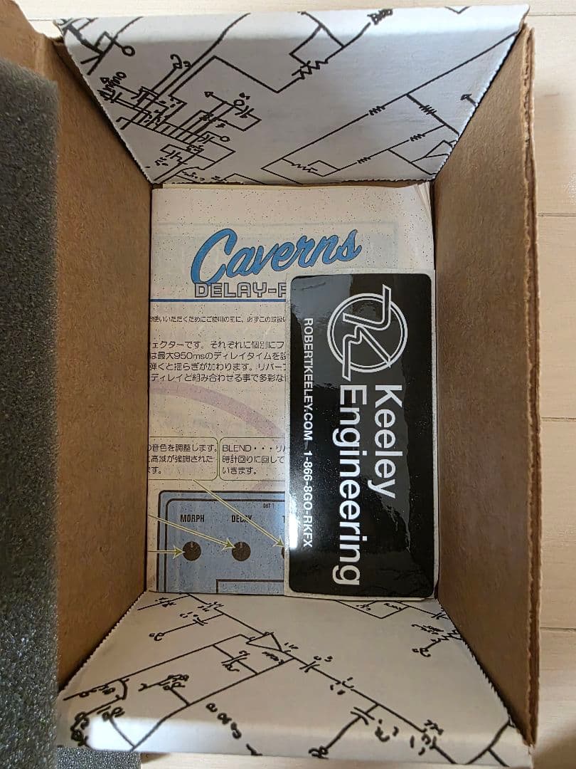 ギター Keeley Engineering Caverns Delay Reverb