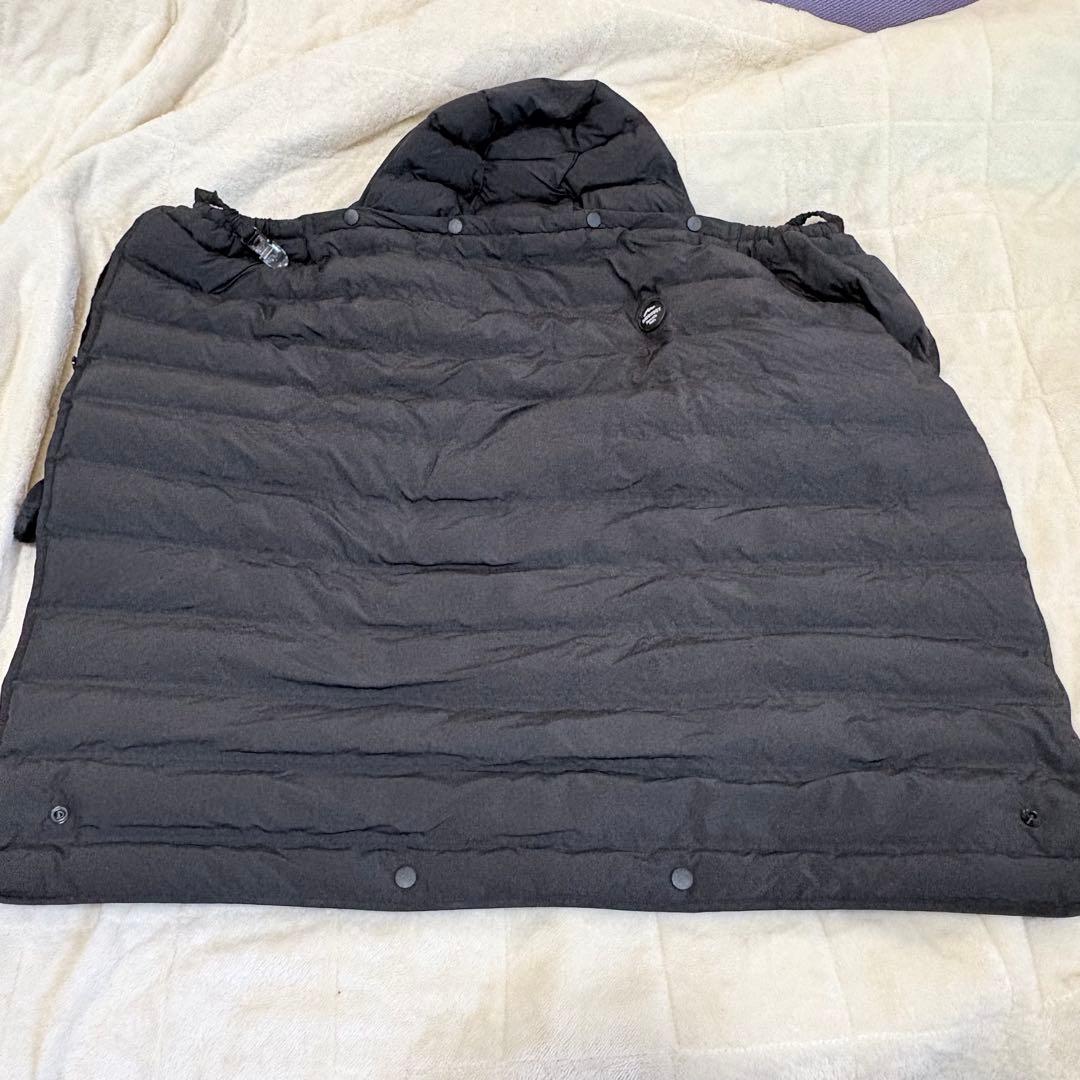 [美品] AIRBUGGY マルチライトケープ ジェットブラック　防寒ケープ