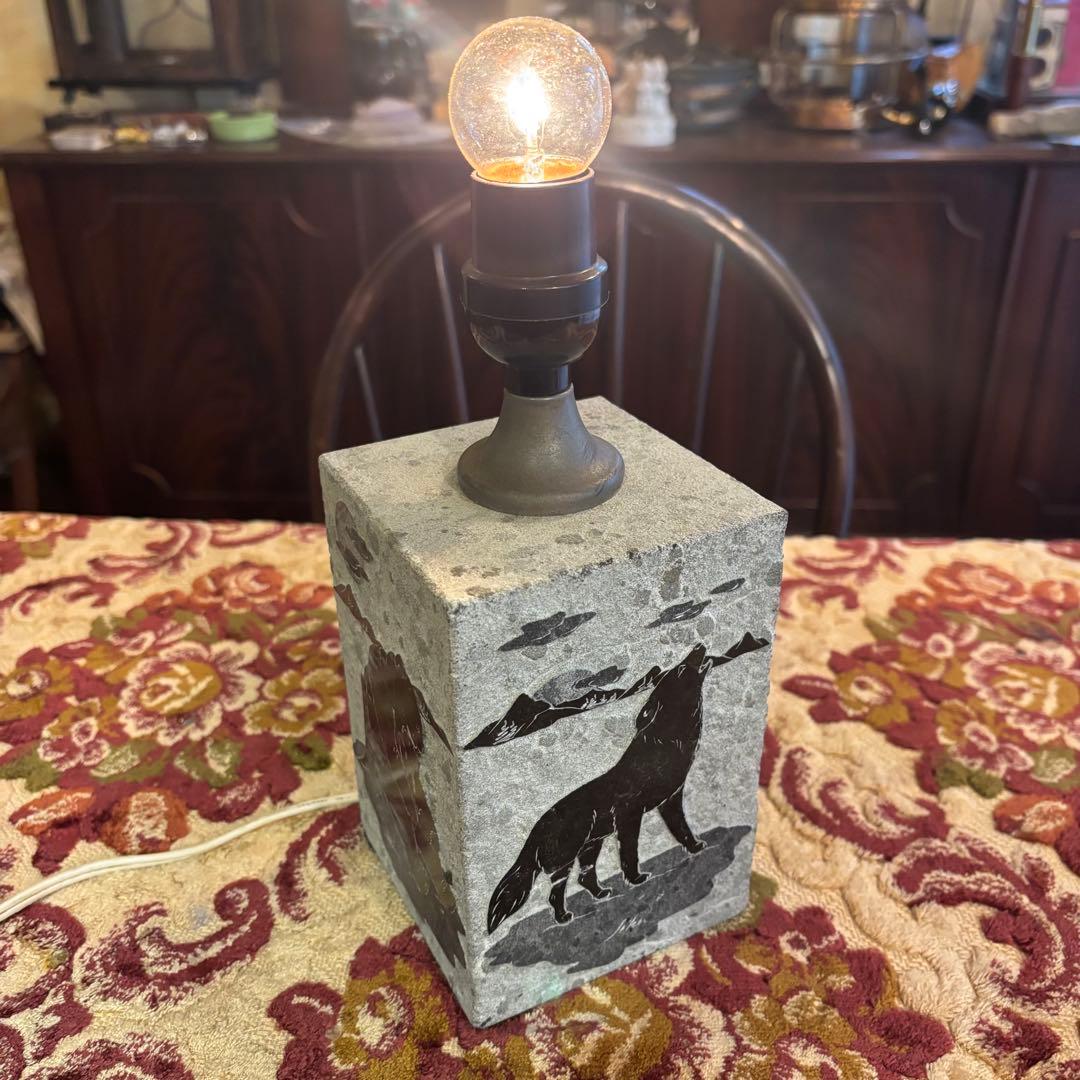 イヌイット SOAP Stone デスクライト　Siku 希少　ヴィンテージ