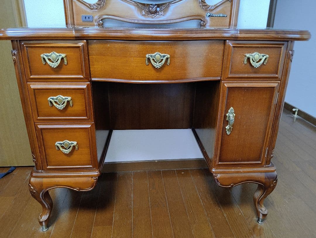 フランスミラー アンティーク木製ドレッサー ヴィンテージ ※要セット購入