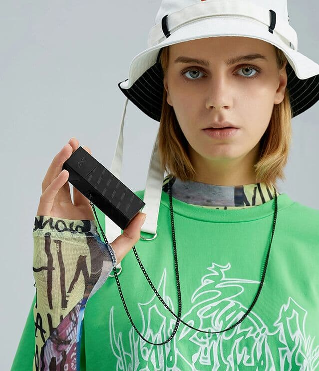 omto口紅箱トランペットショルダーメッセンジャー女