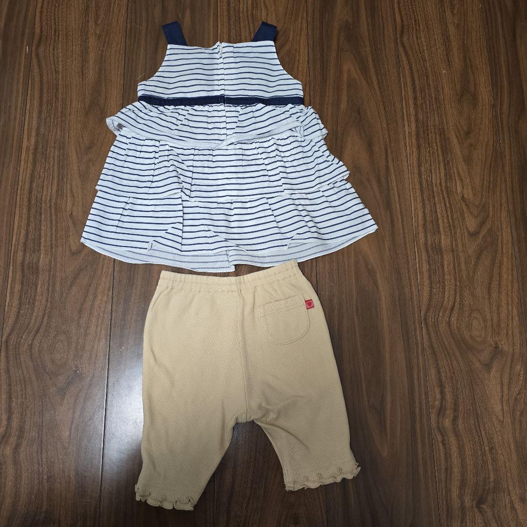 ファミリア　Tシャツ　パンツ　ワンピース　90　半袖　女の子　セット　まとめ売り