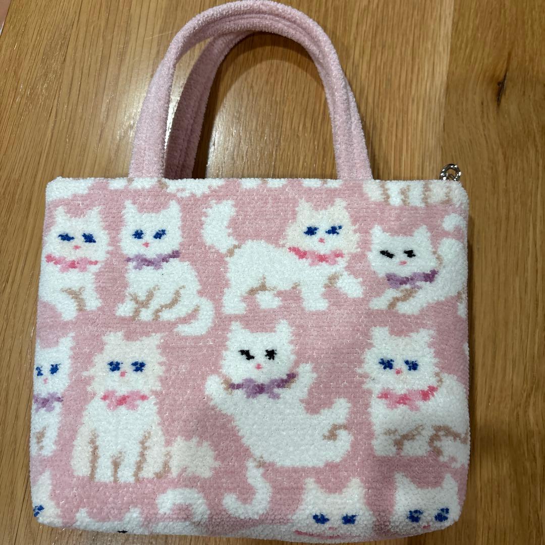 フェイラー　モフモフネコちゃん　ペールピンク