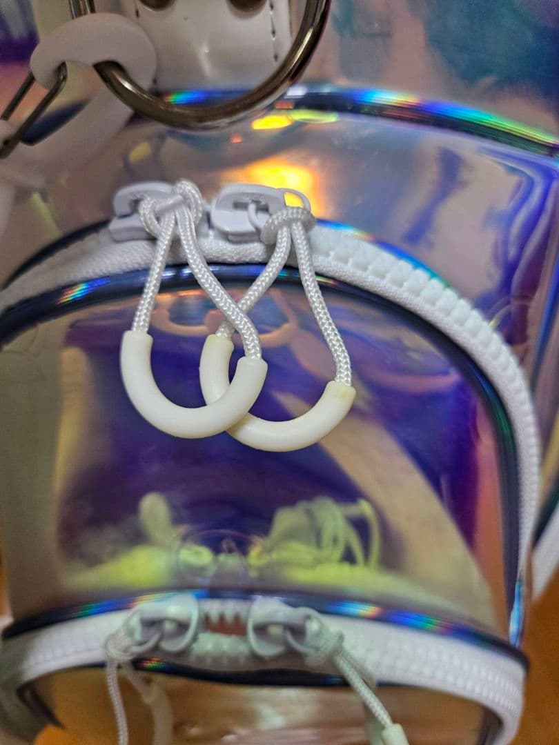 【新品未使用】本間ゴルフ非売品モデル オーロラスケルトン ホワイトキャディバッグ