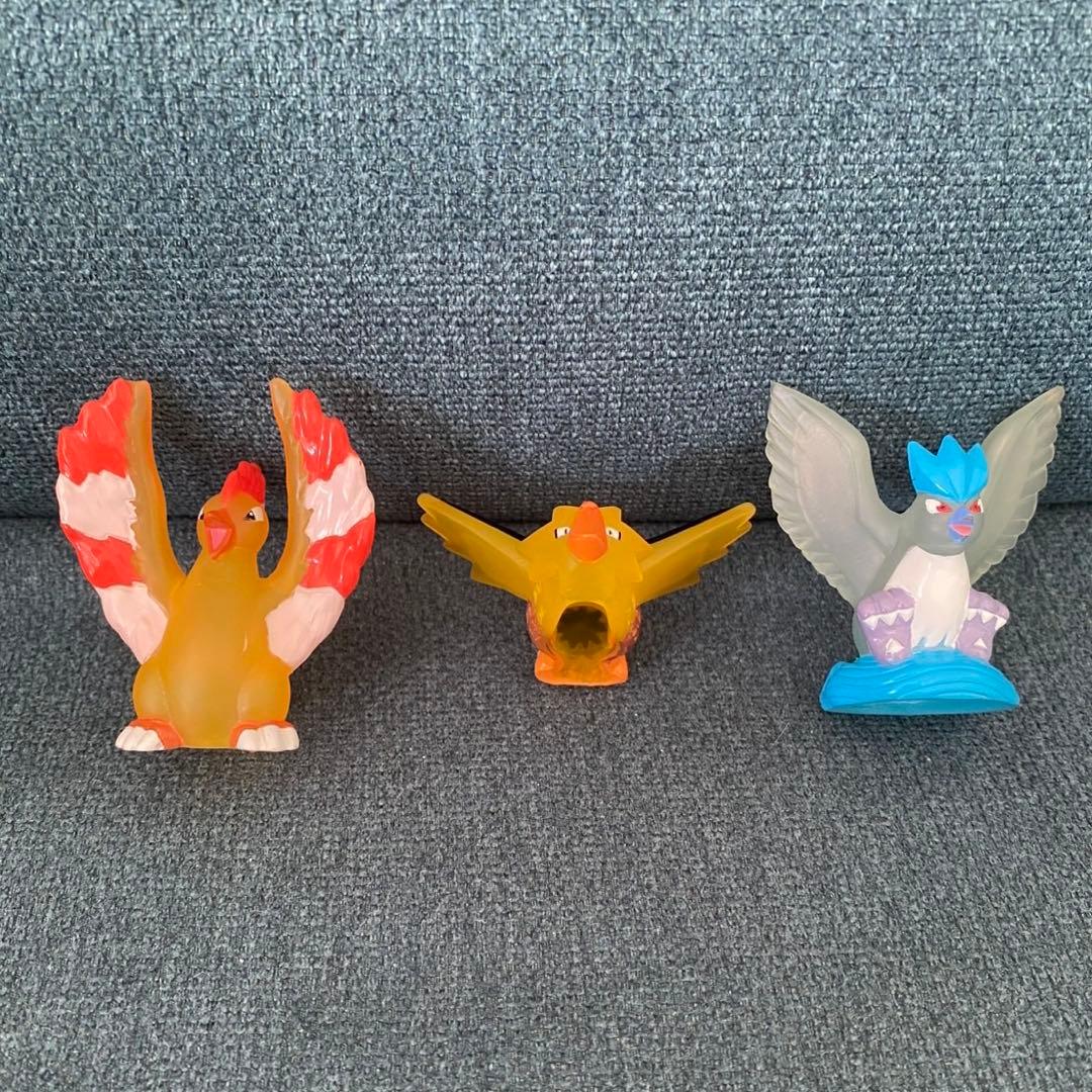 ポケモンキッズ クリア　ファイヤー　サンダー　フリーザー　セット 指人形